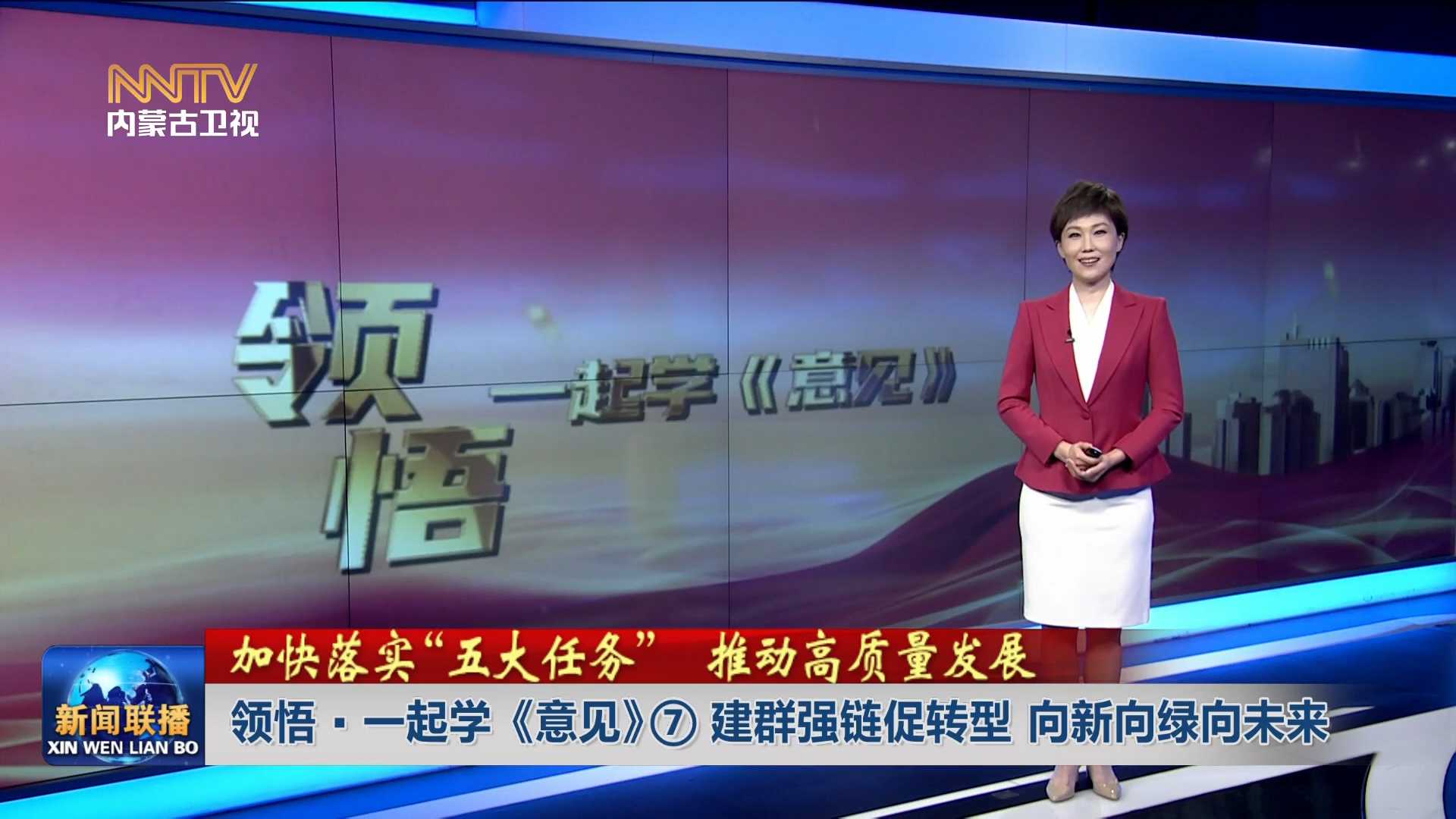 加快落实“五大任务” 推动高质量发展丨 领悟·一起学《意见》⑦建群强链促转型 向新向绿向未来